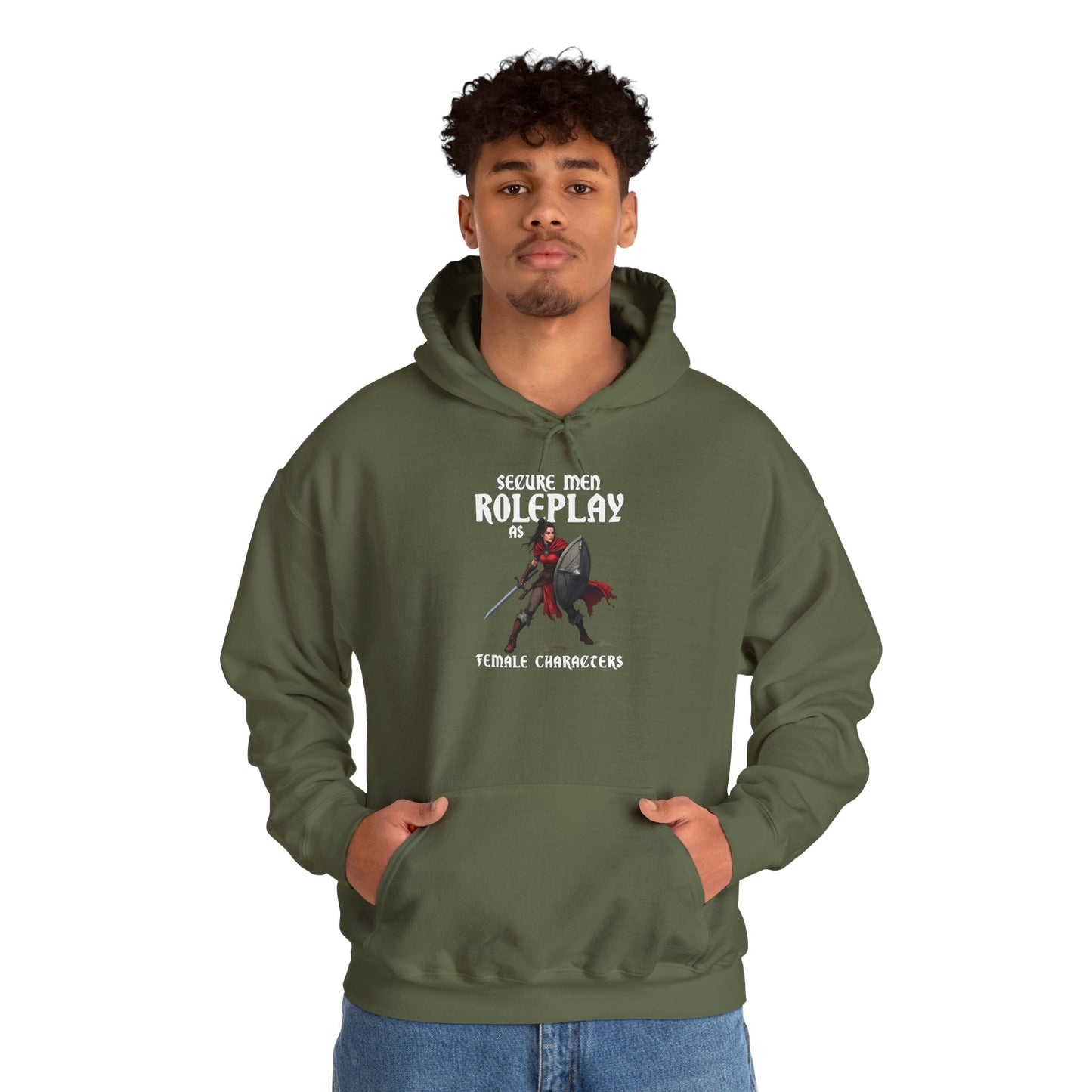 Secure Men Roleplay as Women - Heavy Blend™ Hooded Sweatshirt for Men and Women