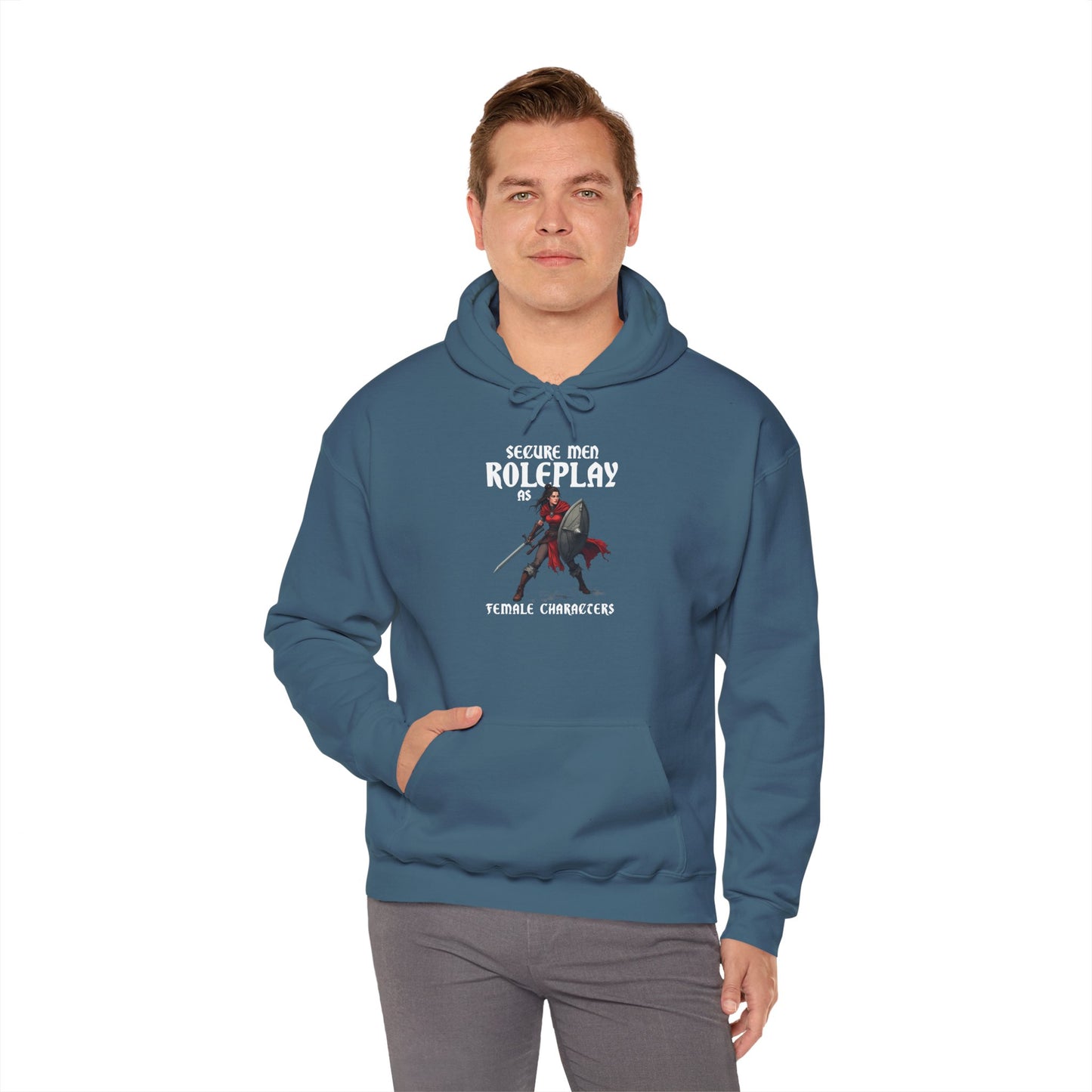 Secure Men Roleplay as Women - Heavy Blend™ Hooded Sweatshirt for Men and Women