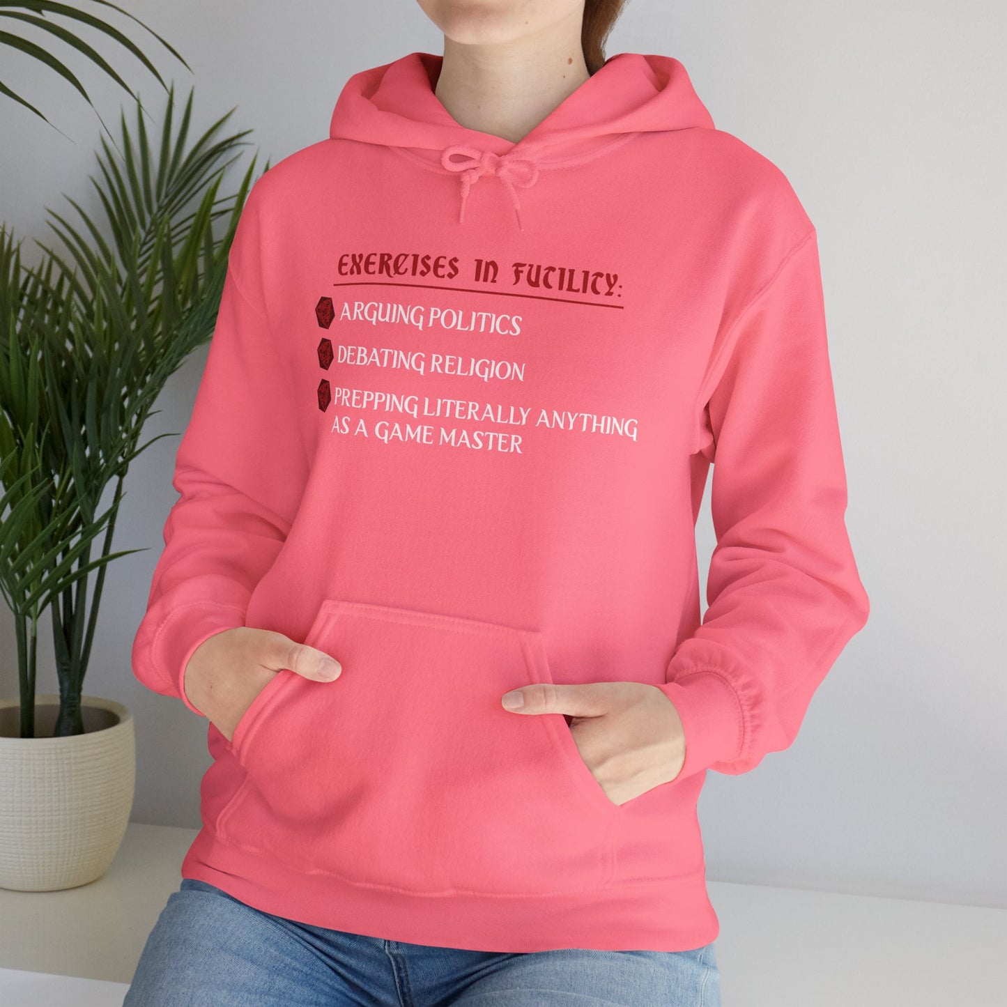 Exercises in Futility - Heavy Blend™ Hooded Sweatshirt for Men and Women Printify