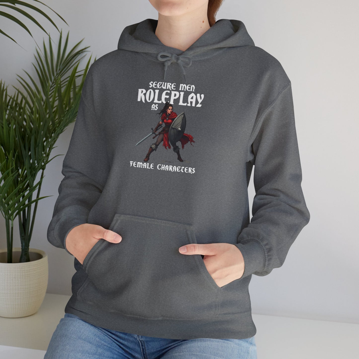 Secure Men Roleplay as Women - Heavy Blend™ Hooded Sweatshirt for Men and Women
