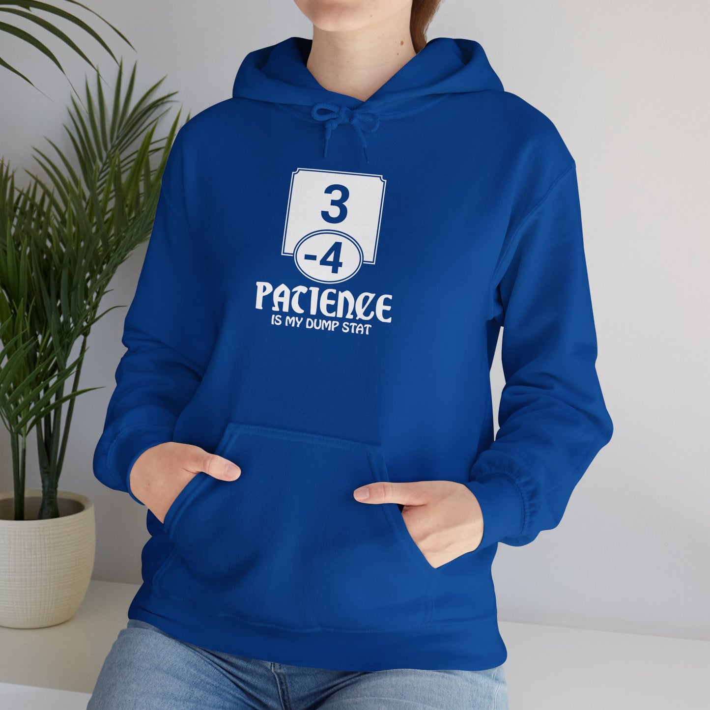 Patience is My Dump Stat - Heavy Blend™ Hoodie for Men and Women
