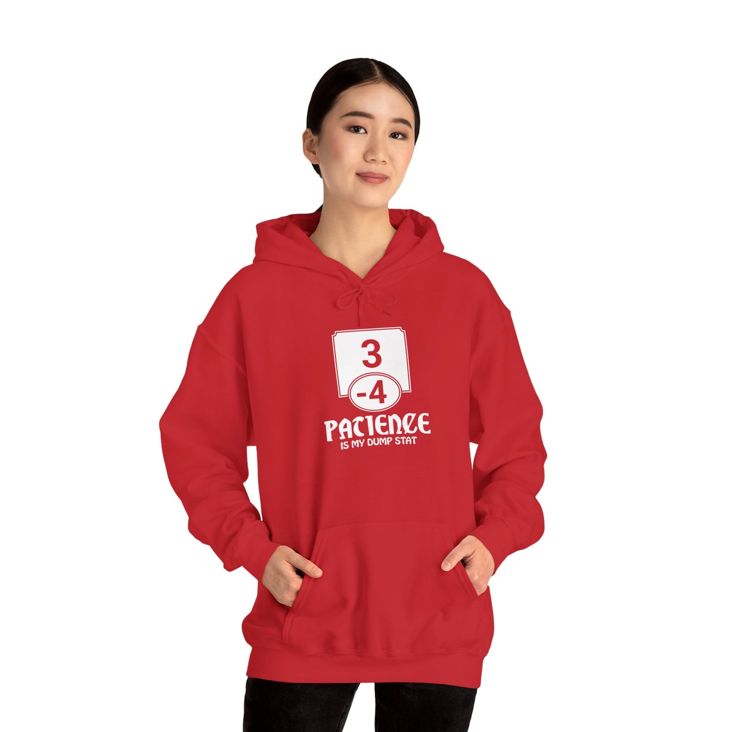 Patience is My Dump Stat - Heavy Blend™ Hoodie for Men and Women