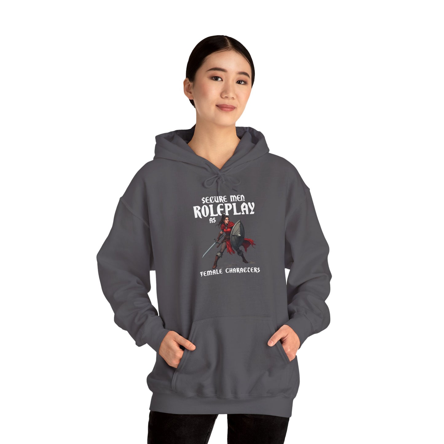 Secure Men Roleplay as Women - Heavy Blend™ Hooded Sweatshirt for Men and Women