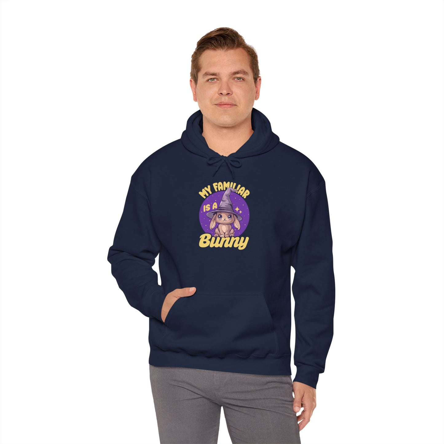 My Familiar is a Bunny - Heavy Blend™ Hoodie for Men and Women