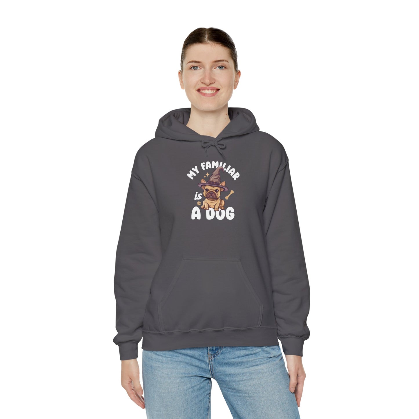 My Familiar is a Dog - Heavy Blend™ Hoodie for Men and Women