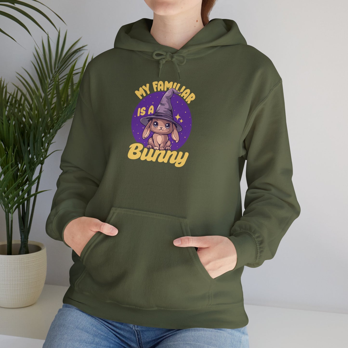 My Familiar is a Bunny - Heavy Blend™ Hoodie for Men and Women