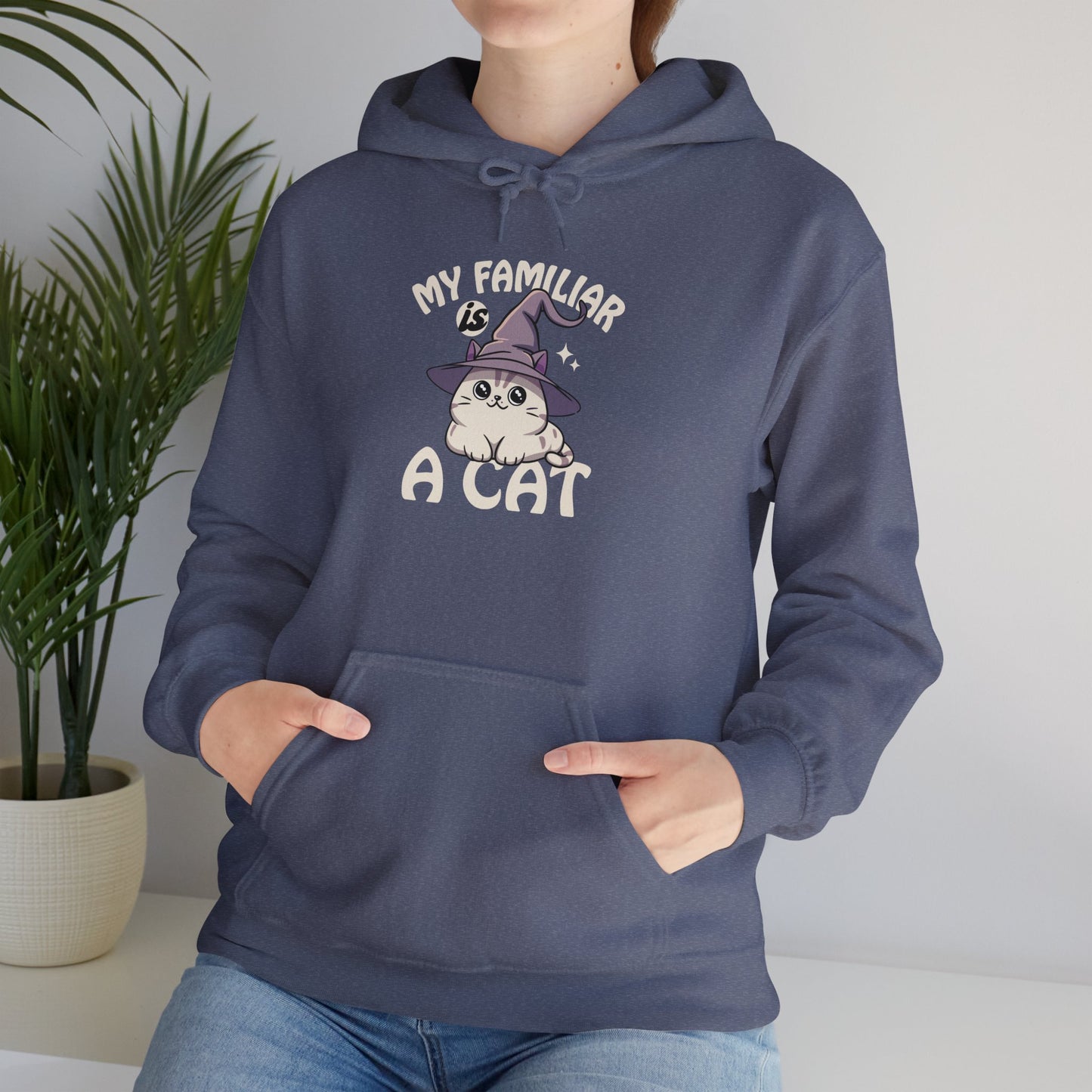 My Familiar is a Cat - Heavy Blend™ Hoodie for Men and Women