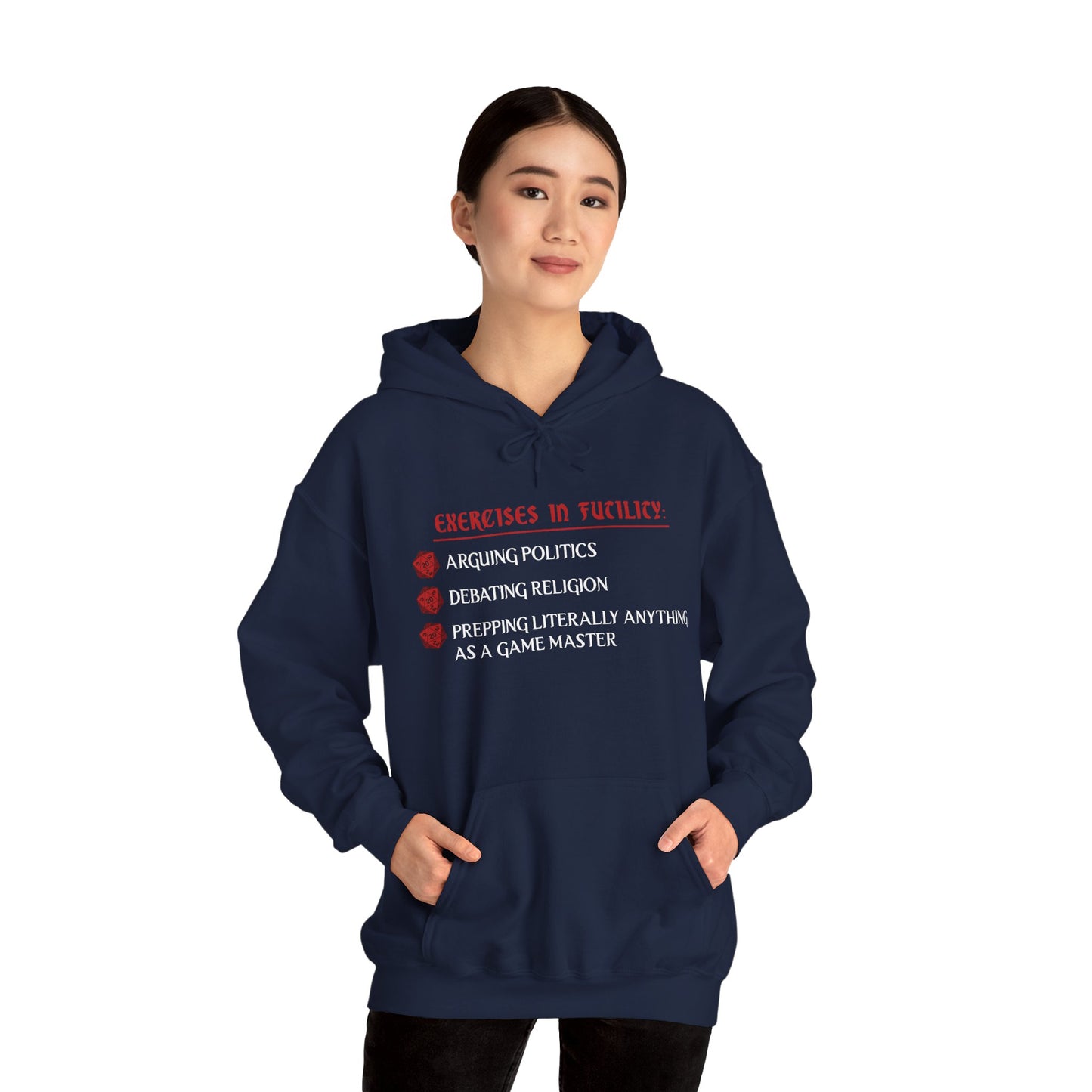 Exercises in Futility - Heavy Blend™ Hooded Sweatshirt for Men and Women