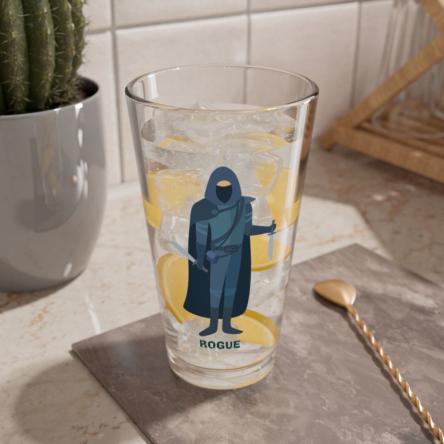 "The Sneak Attack Sip" ROGUE Pint Glass Printify