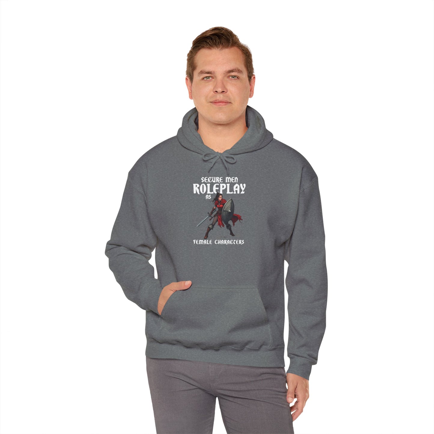 Secure Men Roleplay as Women - Heavy Blend™ Hooded Sweatshirt for Men and Women