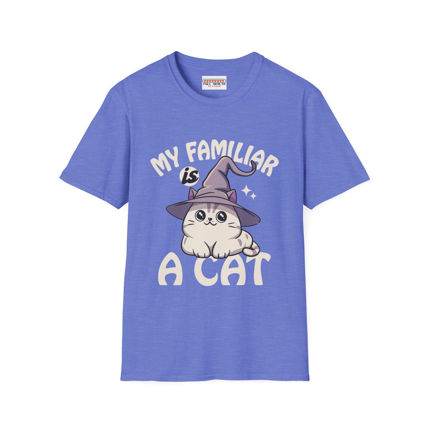 My Familiar is a Cat - Softstyle T-Shirt for Men and Women