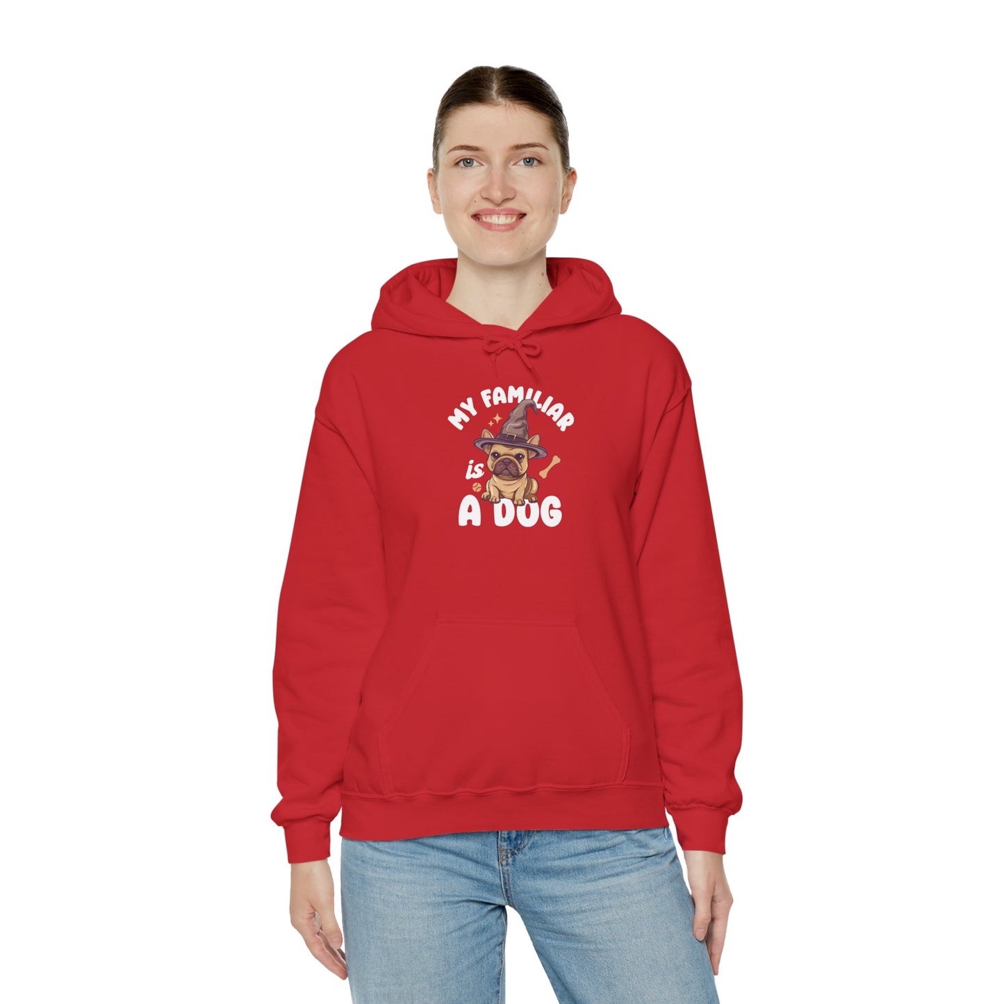 My Familiar is a Dog - Heavy Blend™ Hoodie for Men and Women