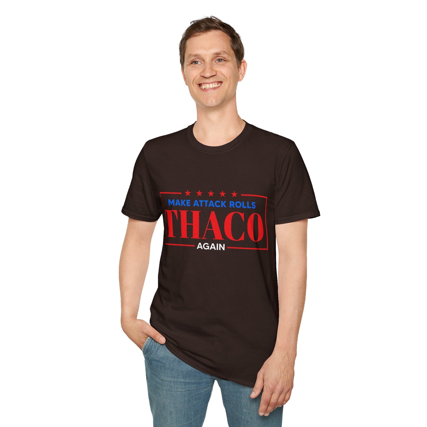 Make Attack Rolls THAC0 Again - Unisex Softstyle T-Shirt