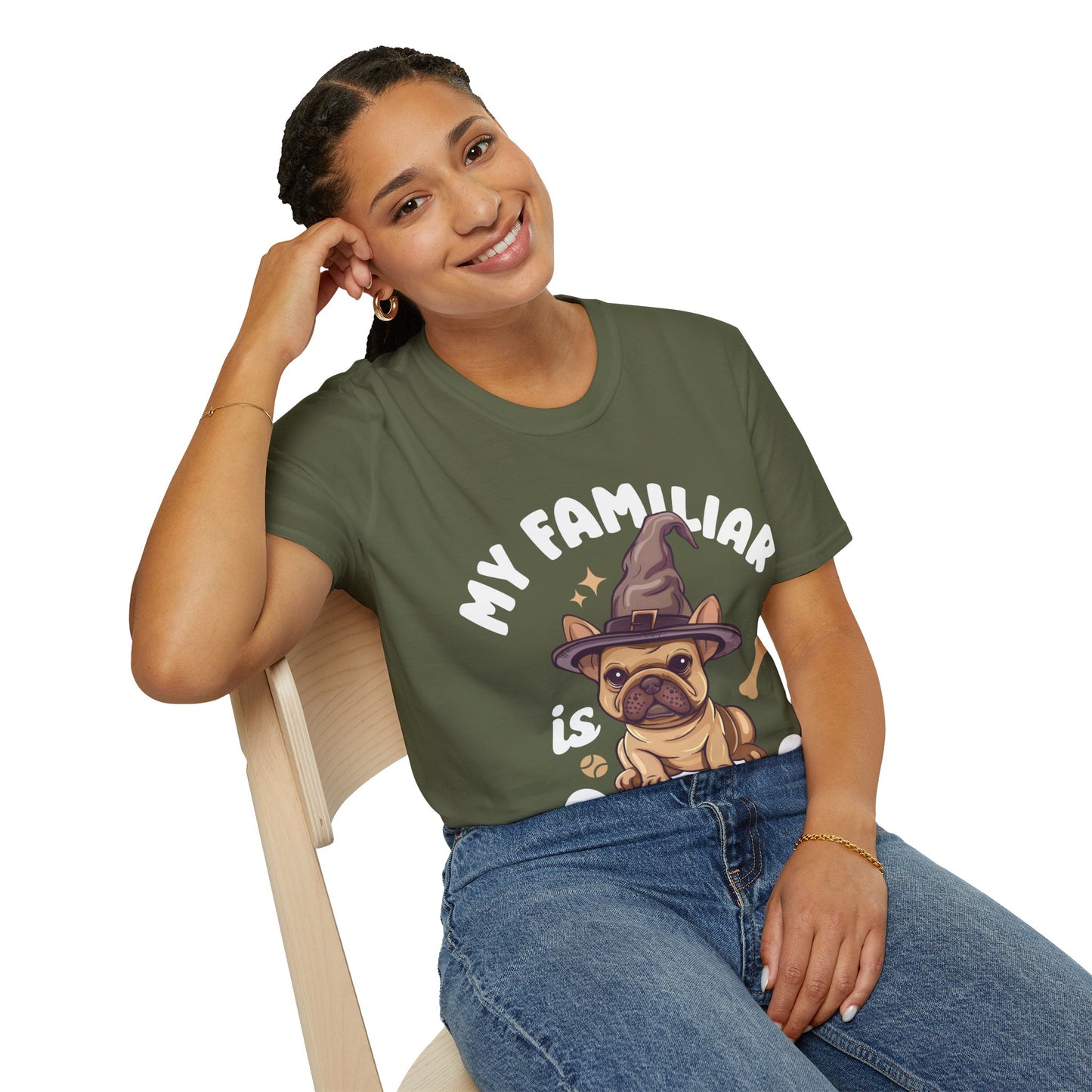 My Familiar is a Dog - Unisex Softstyle T-Shirt
