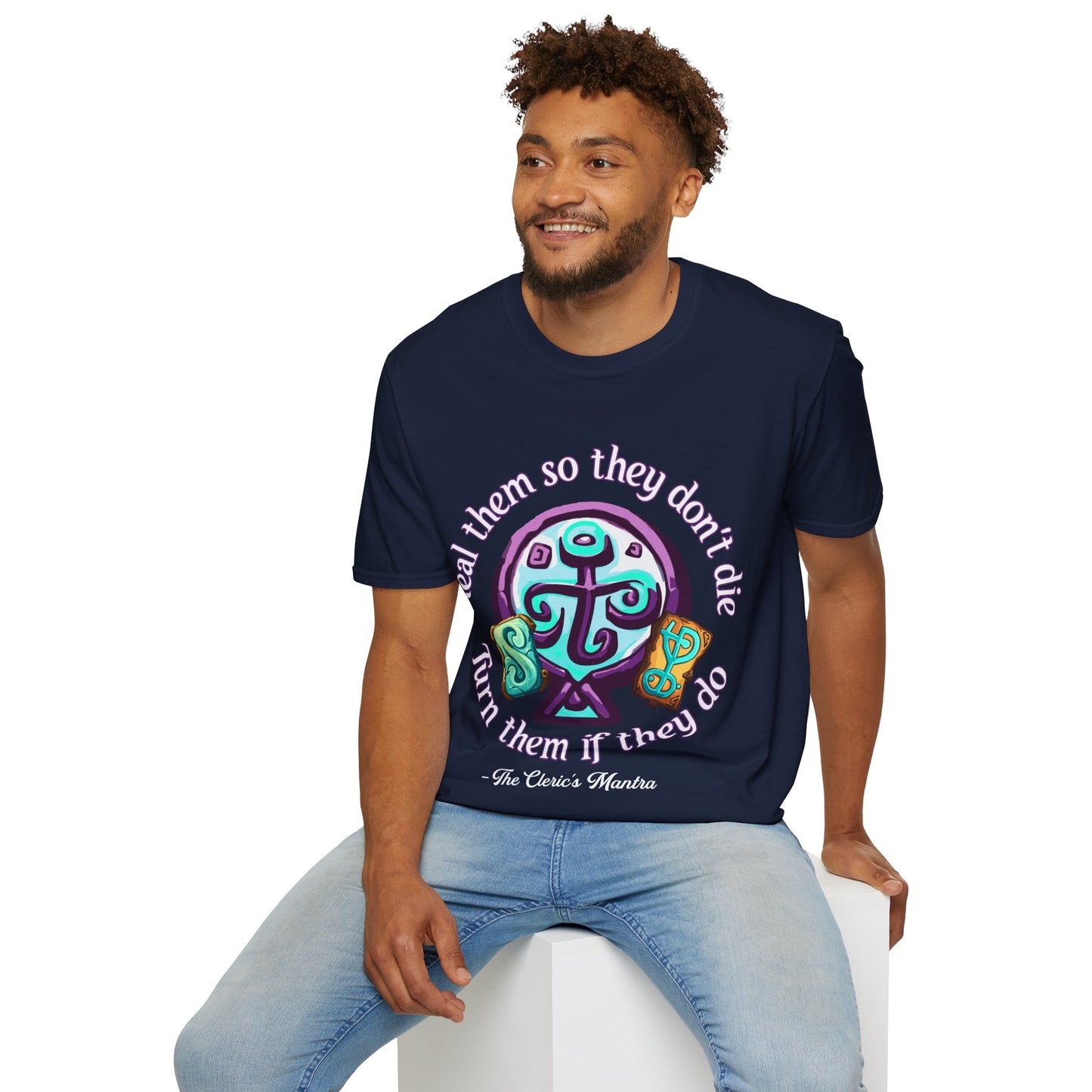 Cleric's Mantra - Softstyle T-Shirt for Men and Women