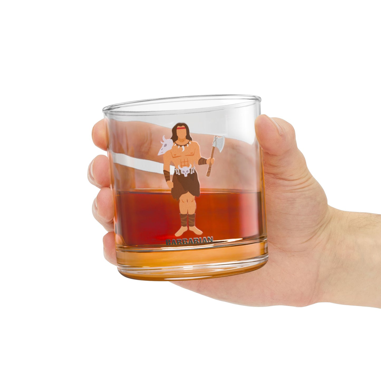 "The Reckless Sip" BARBARIAN Rocks Glass