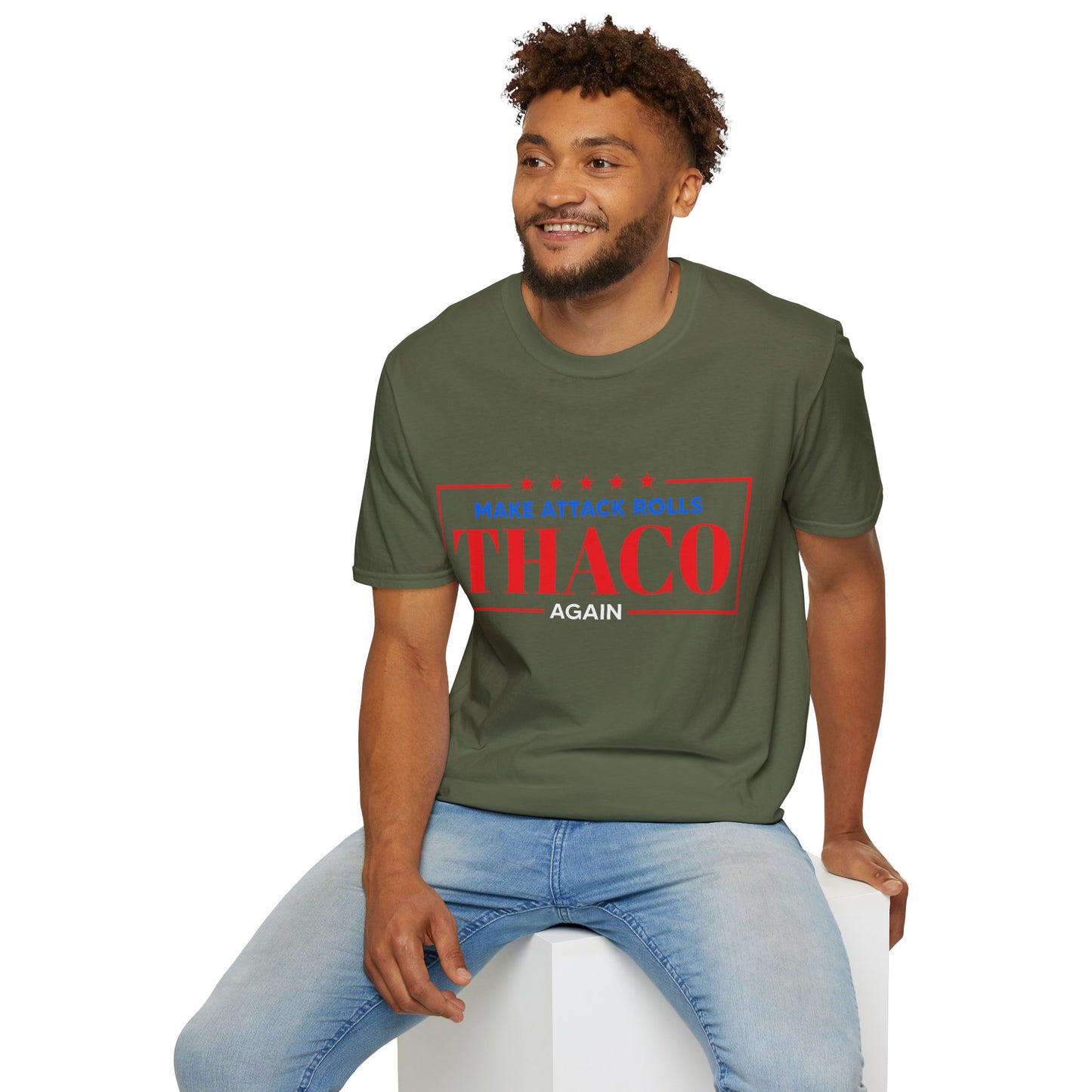 Make Attack Rolls THAC0 Again - Unisex Softstyle T-Shirt
