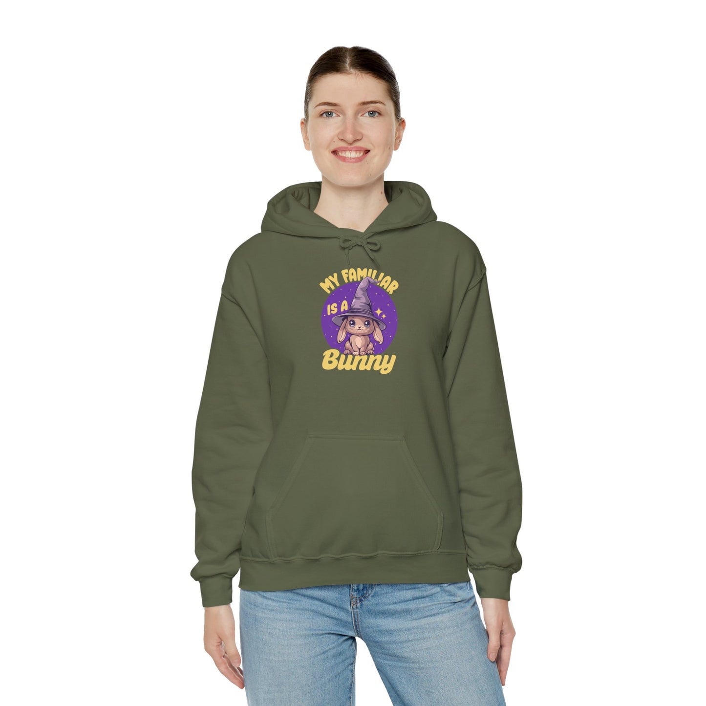 My Familiar is a Bunny - Heavy Blend™ Hoodie for Men and Women