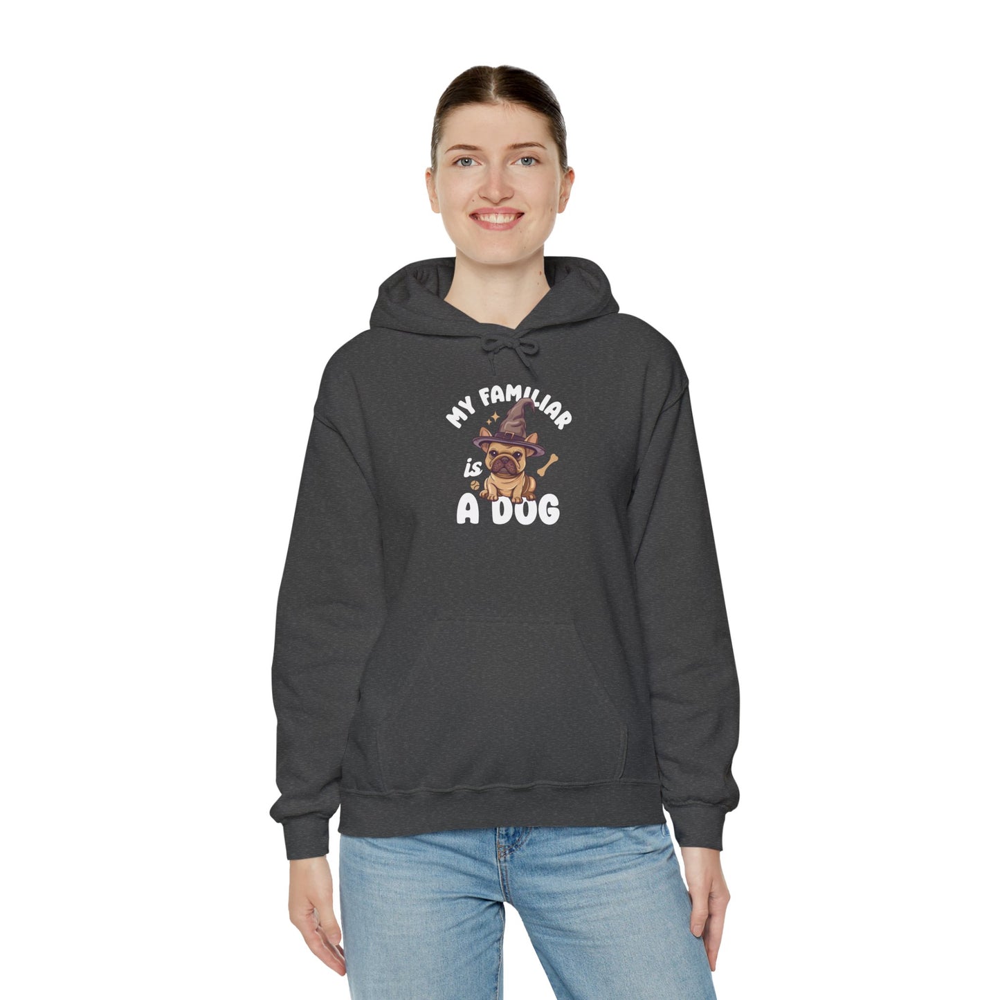 My Familiar is a Dog - Heavy Blend™ Hoodie for Men and Women