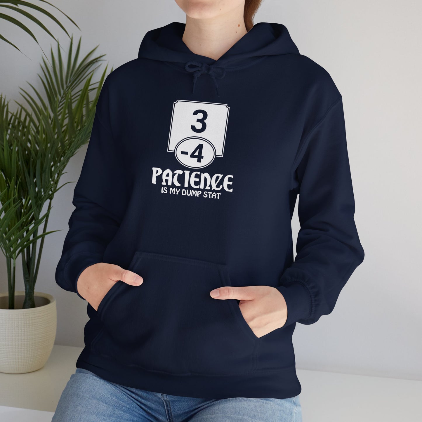 Patience is My Dump Stat - Heavy Blend™ Hoodie for Men and Women