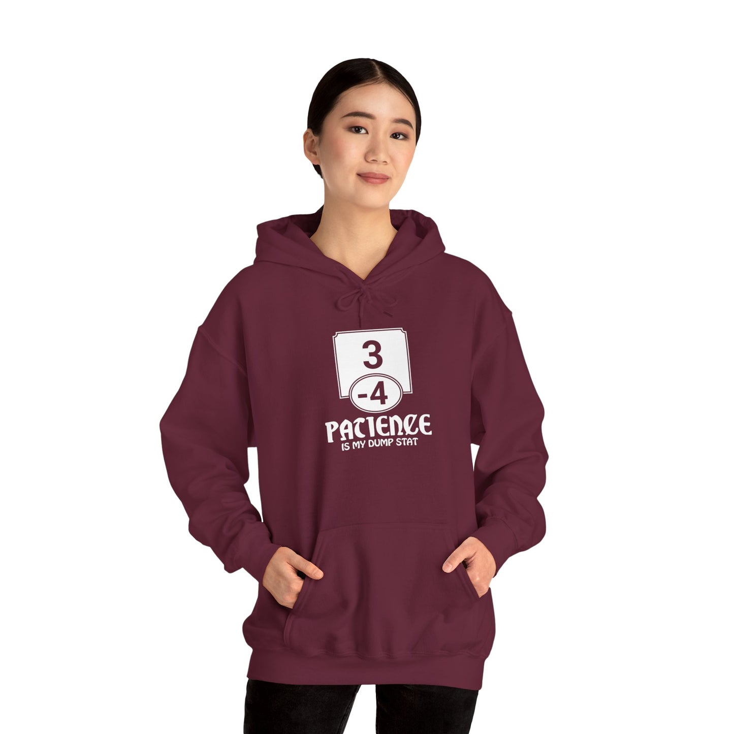 Patience is My Dump Stat - Heavy Blend™ Hoodie for Men and Women