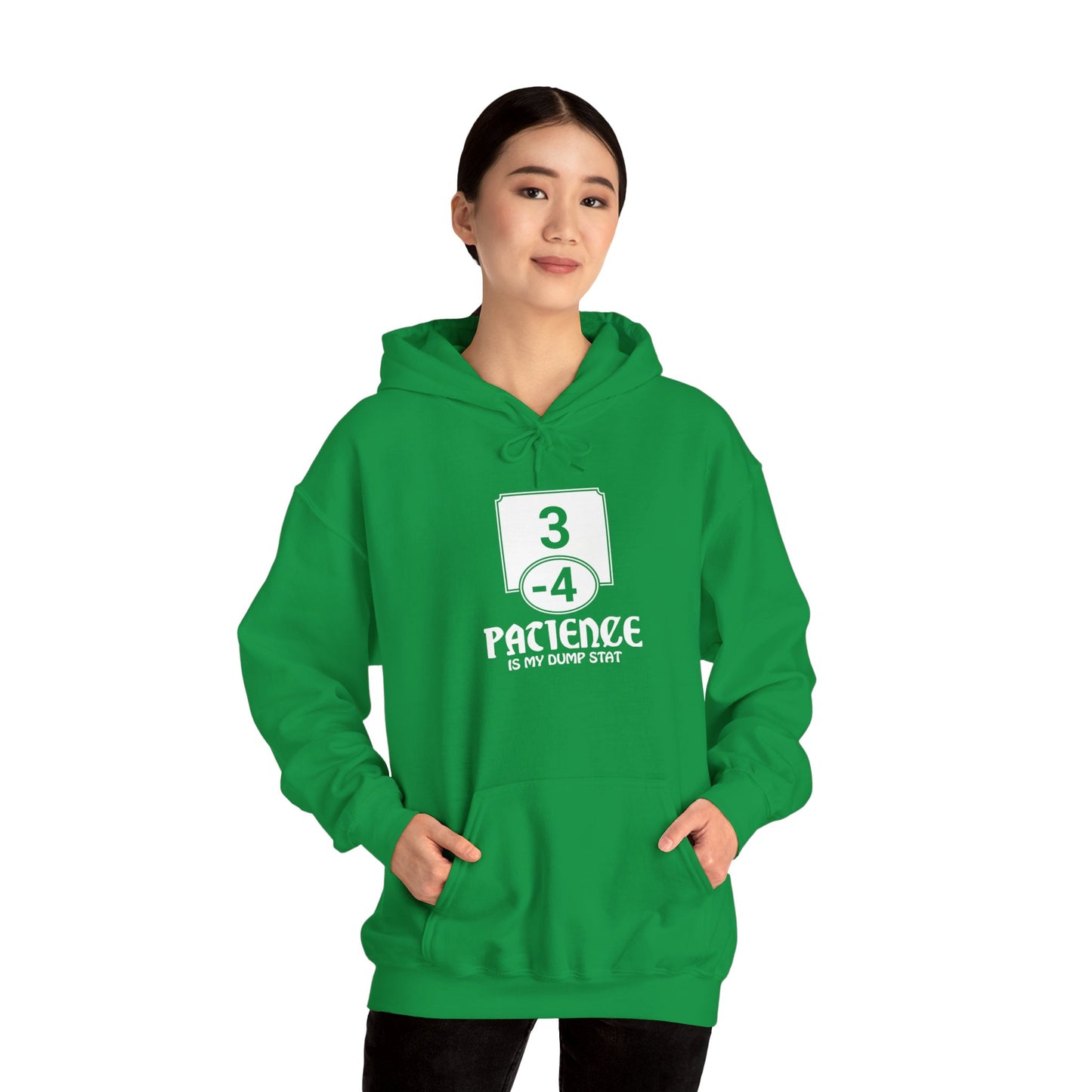 Patience is My Dump Stat - Heavy Blend™ Hoodie for Men and Women