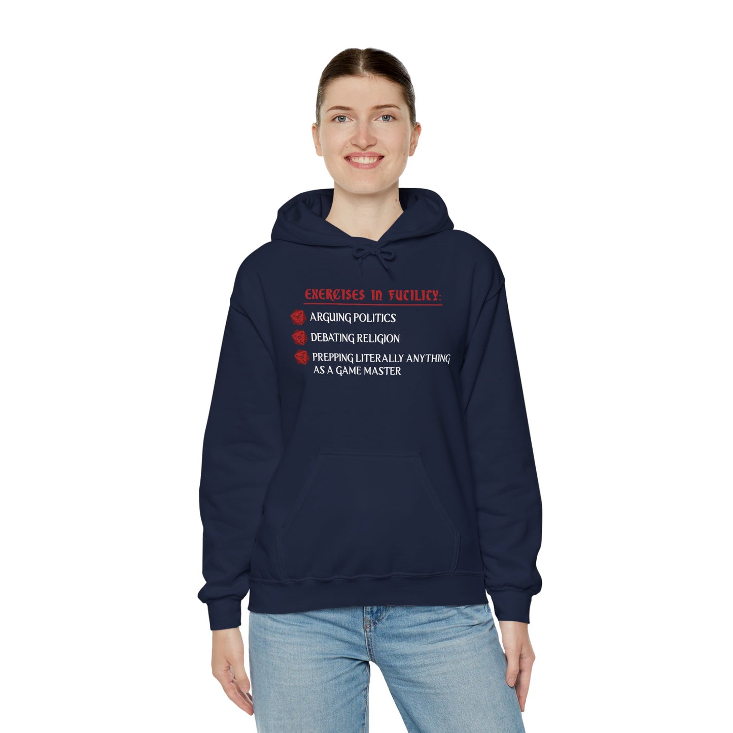 Exercises in Futility - Heavy Blend™ Hooded Sweatshirt for Men and Women