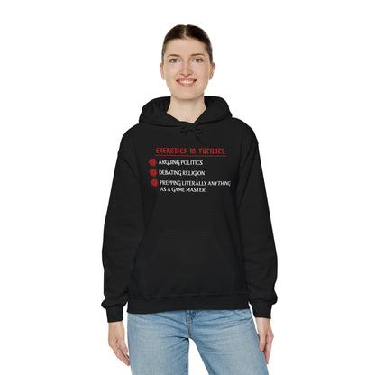 Exercises in Futility - Heavy Blend™ Hooded Sweatshirt for Men and Women