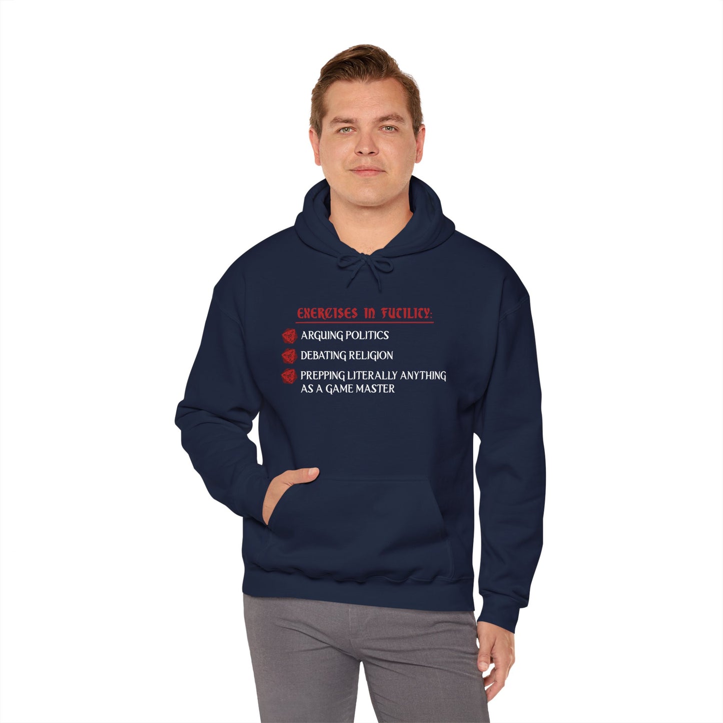 Exercises in Futility - Heavy Blend™ Hooded Sweatshirt for Men and Women