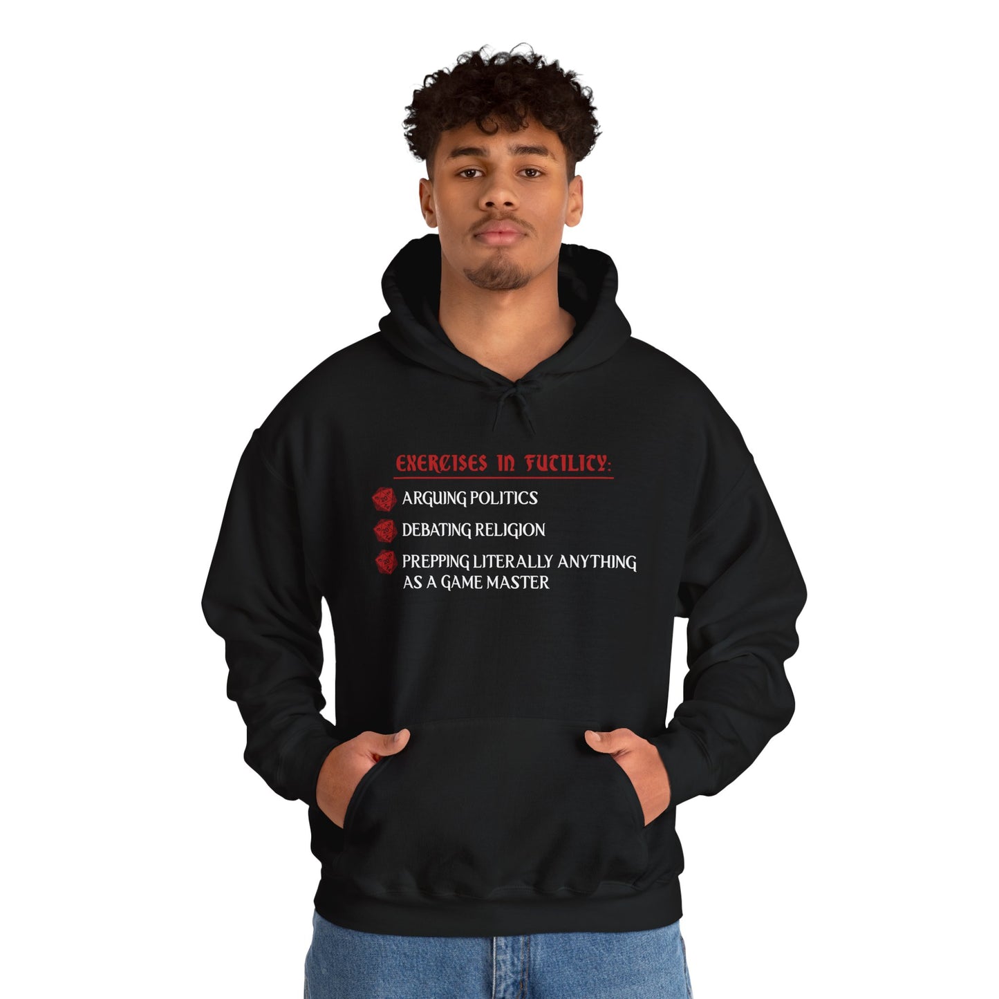 Exercises in Futility - Heavy Blend™ Hooded Sweatshirt for Men and Women