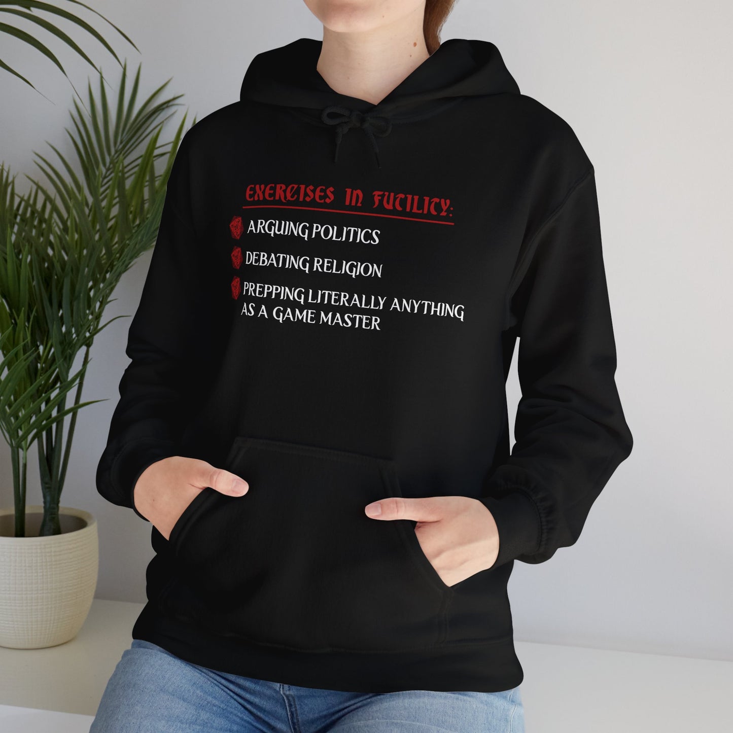 Exercises in Futility - Heavy Blend™ Hooded Sweatshirt for Men and Women