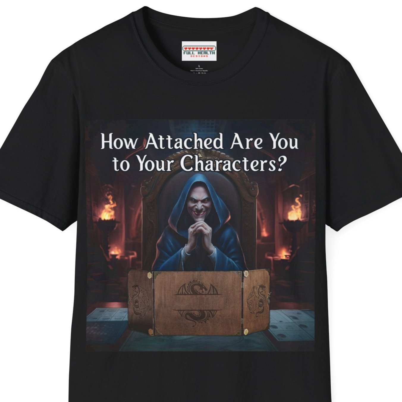 How Attached Are You to Your Characters - Softstyle T-Shirt for Men and Women Printify