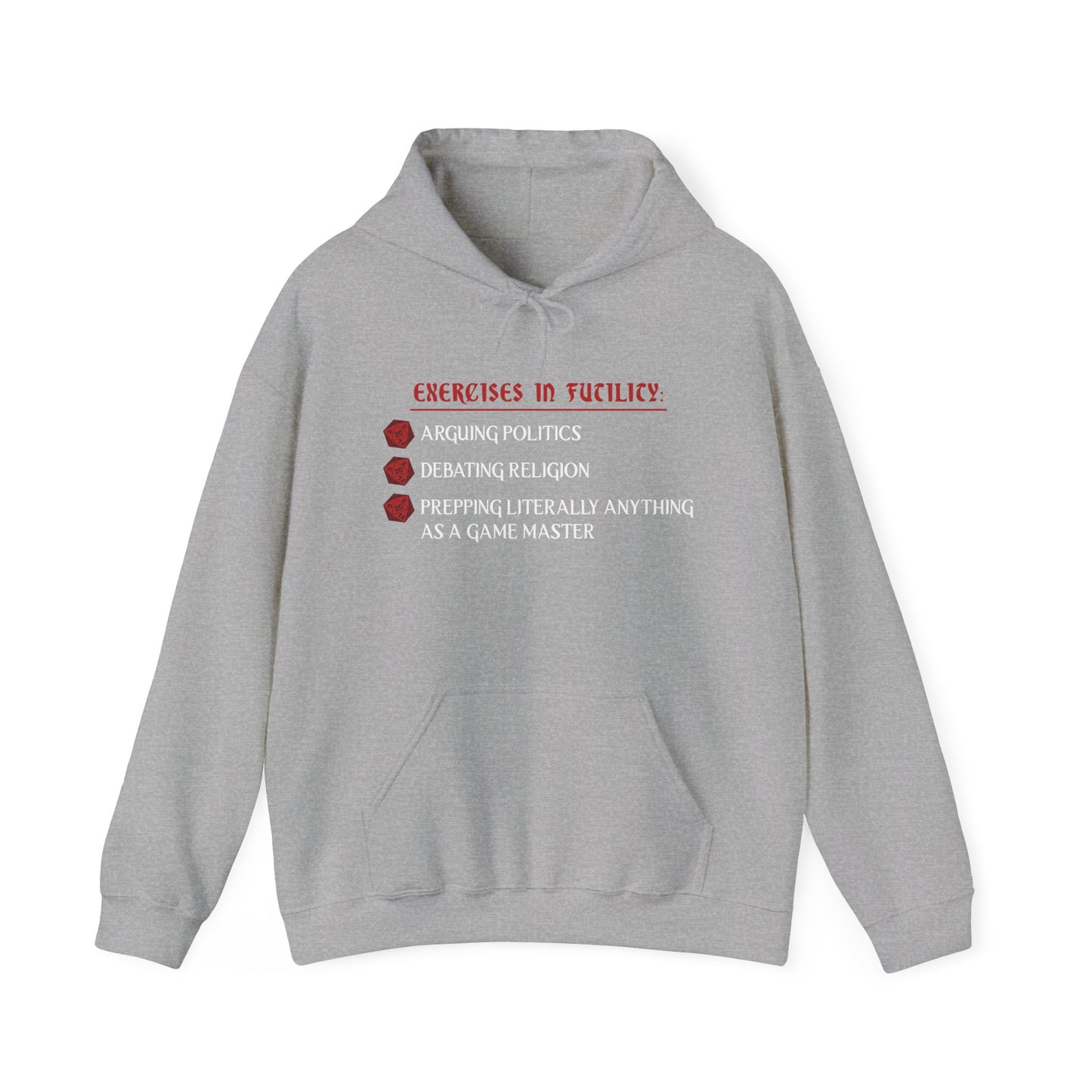 Exercises in Futility - Heavy Blend™ Hooded Sweatshirt for Men and Women