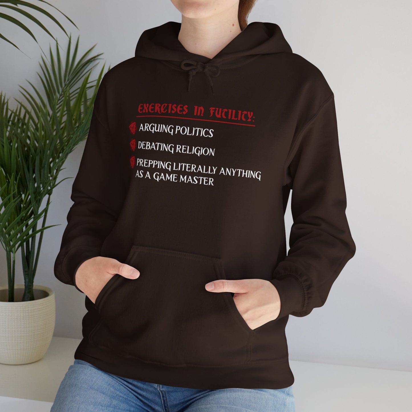 Exercises in Futility - Heavy Blend™ Hooded Sweatshirt for Men and Women