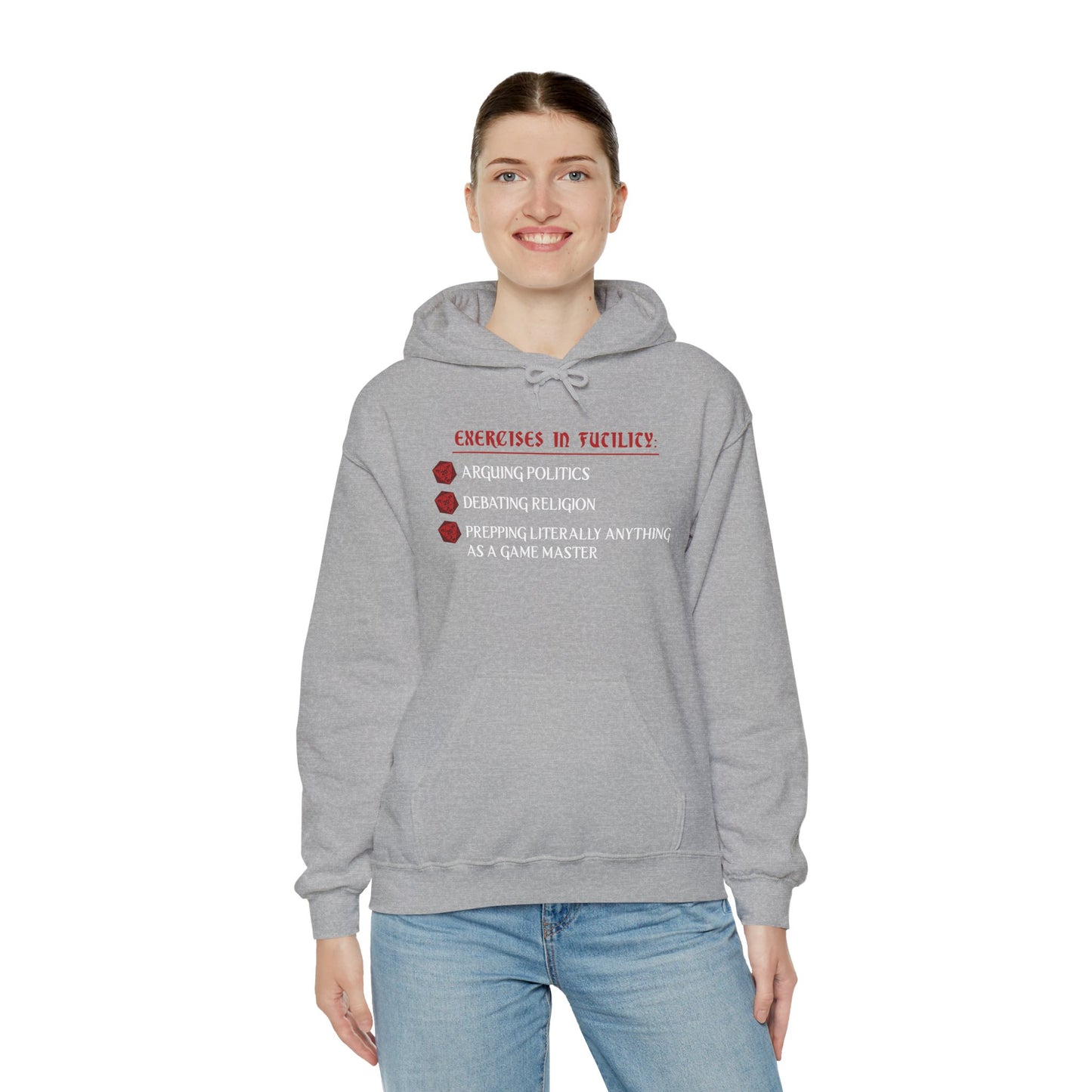 Exercises in Futility - Heavy Blend™ Hooded Sweatshirt for Men and Women