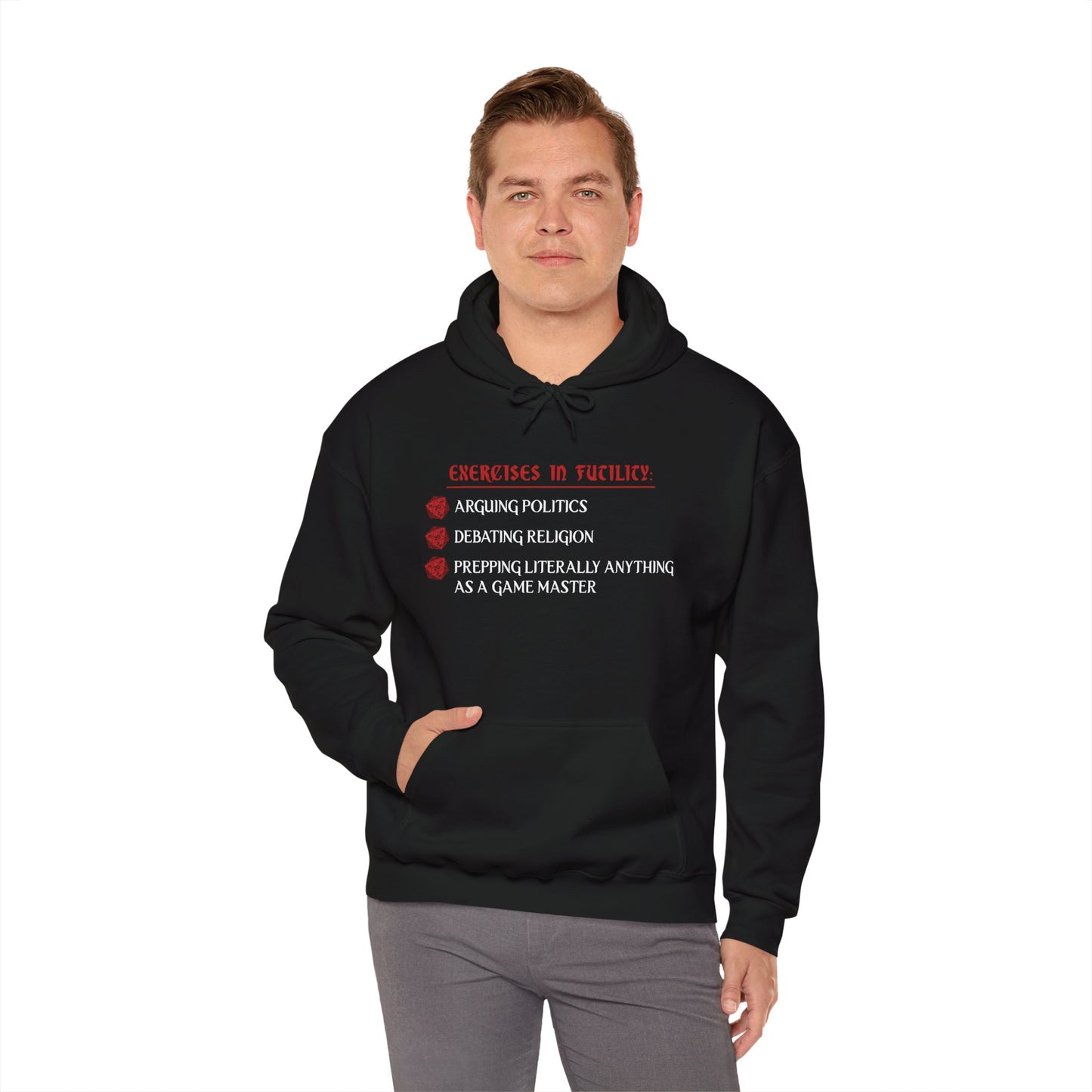Exercises in Futility - Heavy Blend™ Hooded Sweatshirt for Men and Women