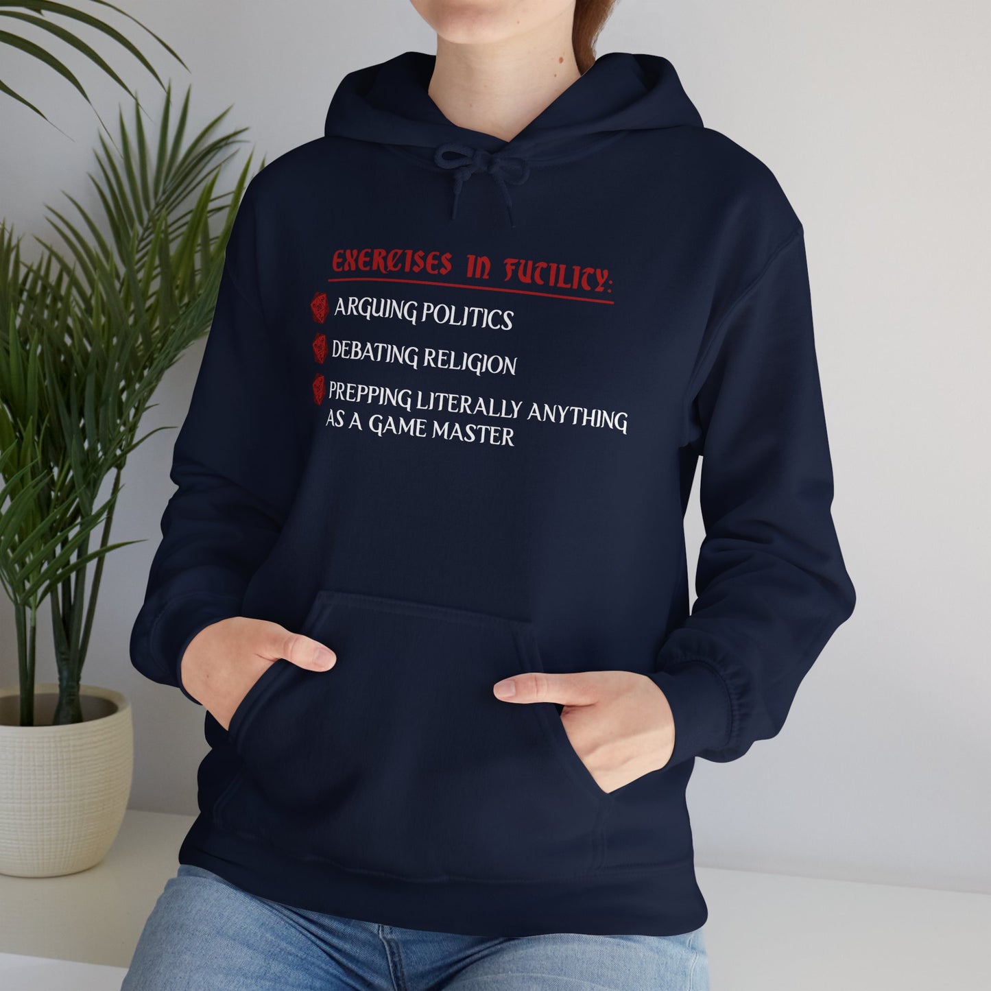 Exercises in Futility - Heavy Blend™ Hooded Sweatshirt for Men and Women
