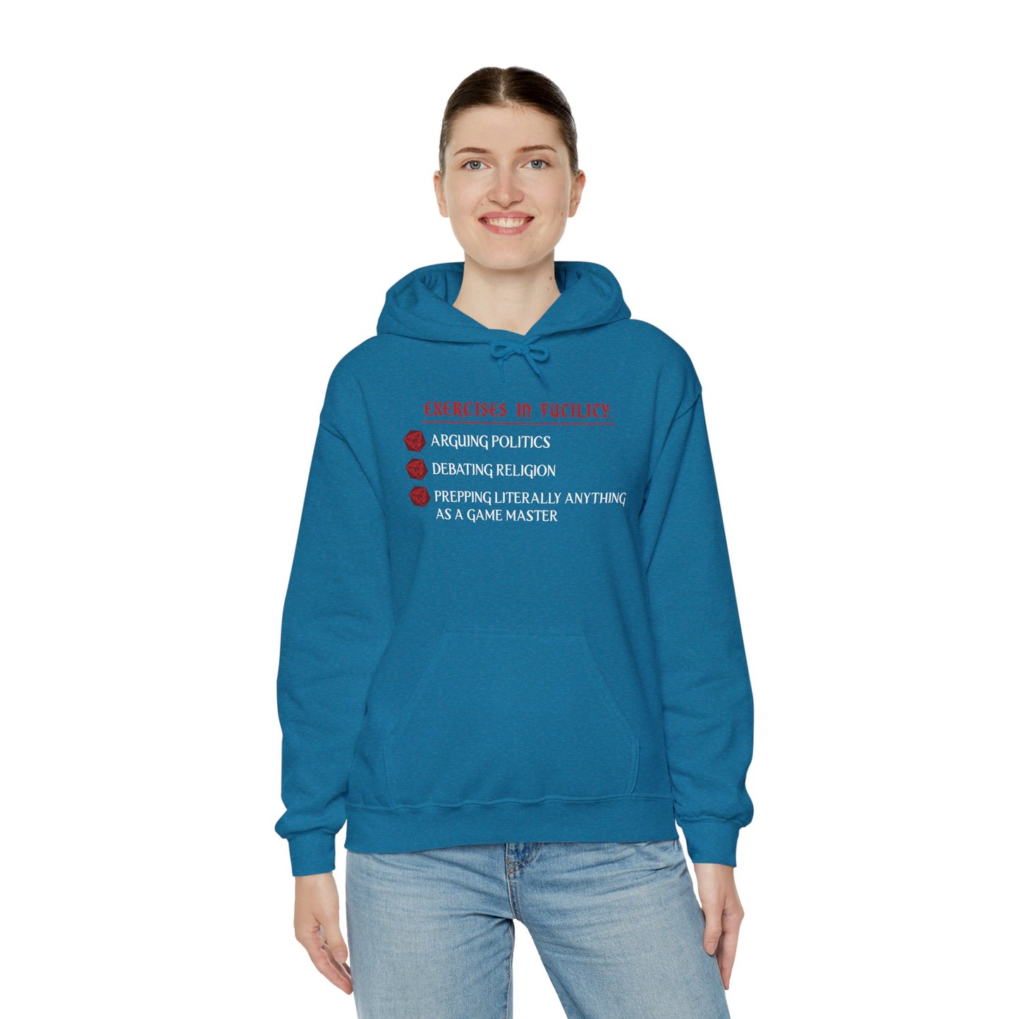 Exercises in Futility - Heavy Blend™ Hooded Sweatshirt for Men and Women