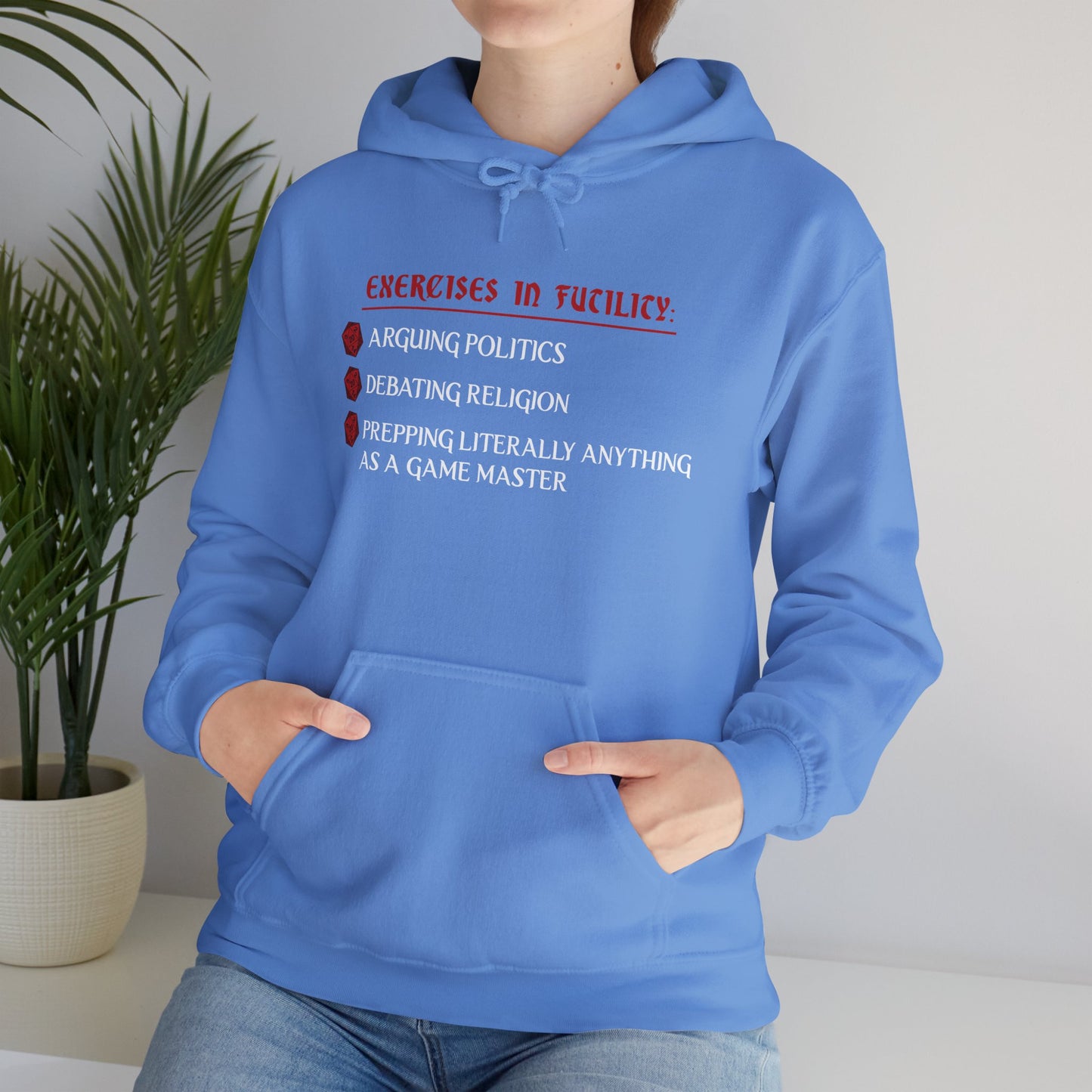 Exercises in Futility - Heavy Blend™ Hooded Sweatshirt for Men and Women
