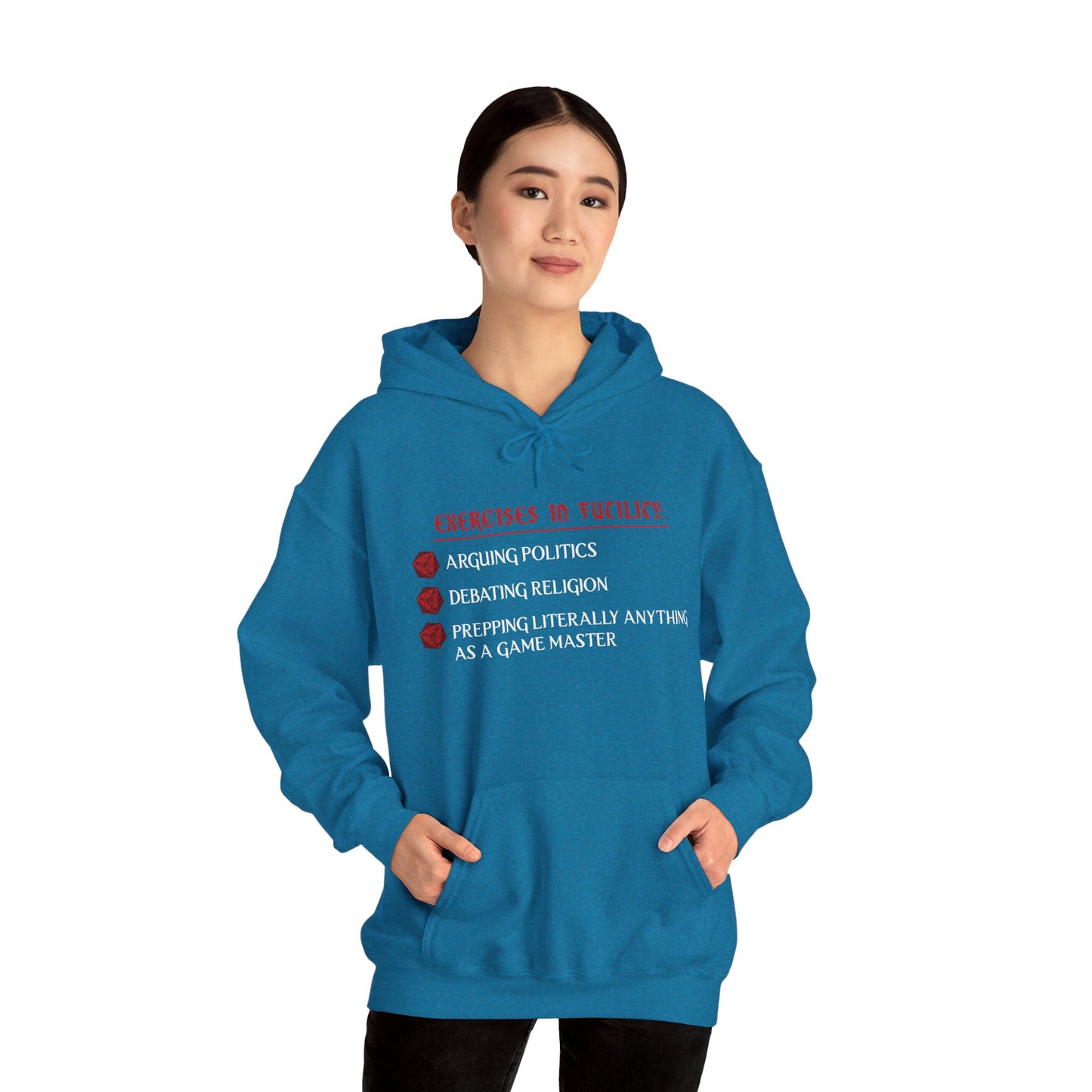 Exercises in Futility - Heavy Blend™ Hooded Sweatshirt for Men and Women