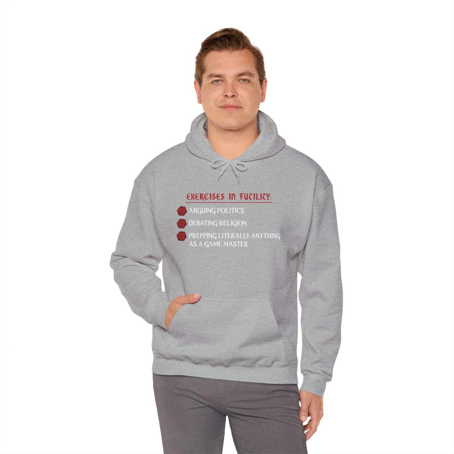 Exercises in Futility - Heavy Blend™ Hooded Sweatshirt for Men and Women