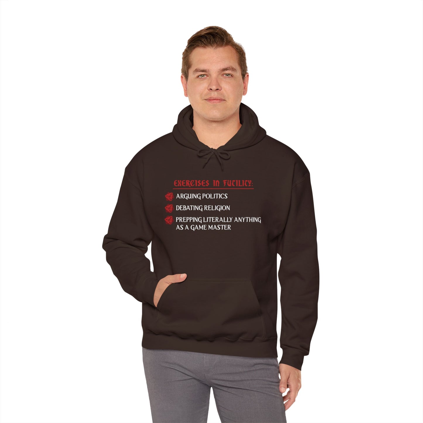 Exercises in Futility - Heavy Blend™ Hooded Sweatshirt for Men and Women